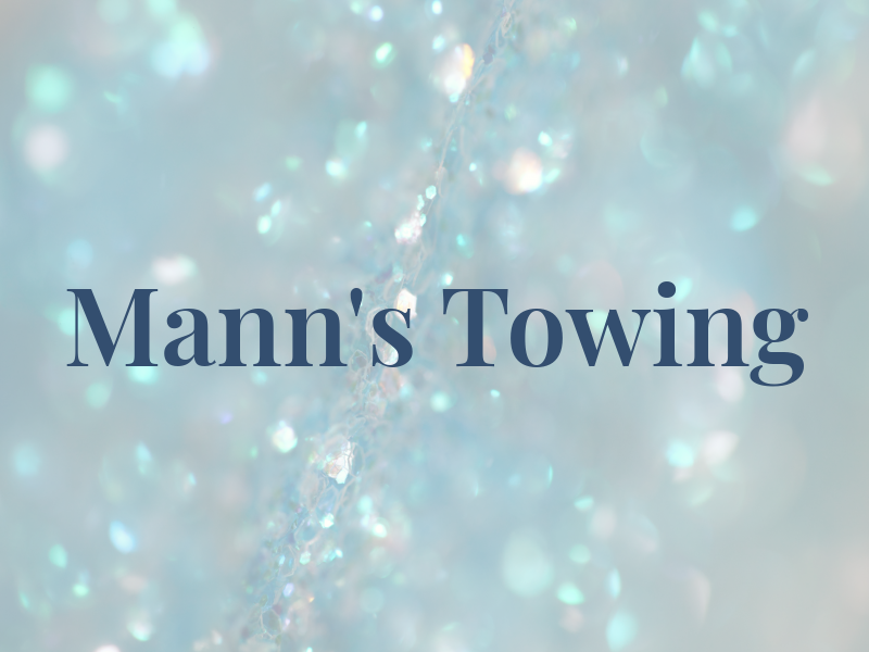 Mann's Towing