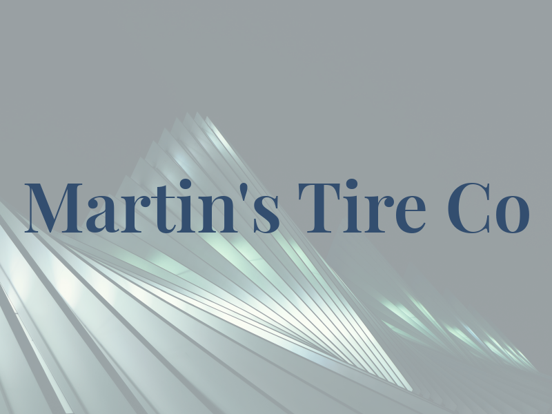 Martin's Tire Co