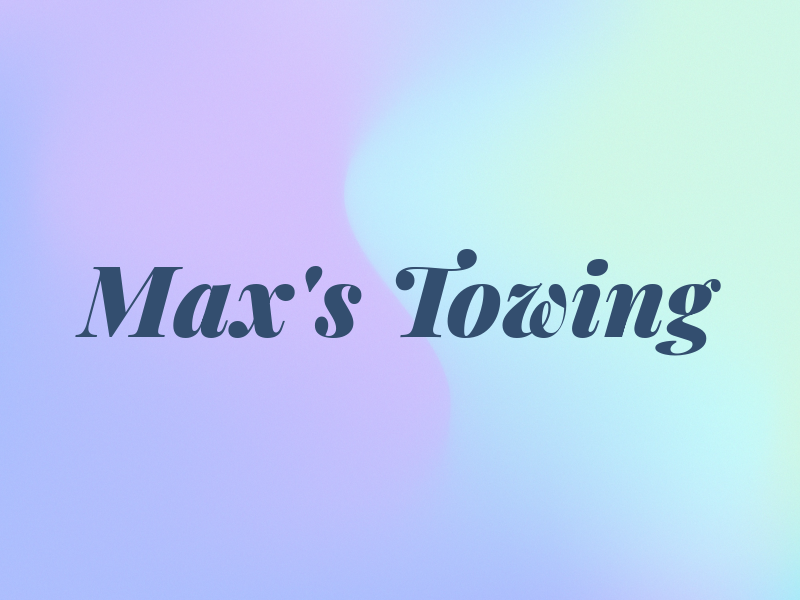 Max's Towing
