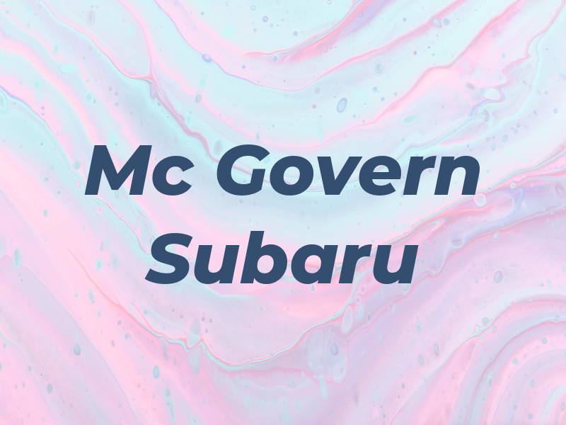 Mc Govern Subaru
