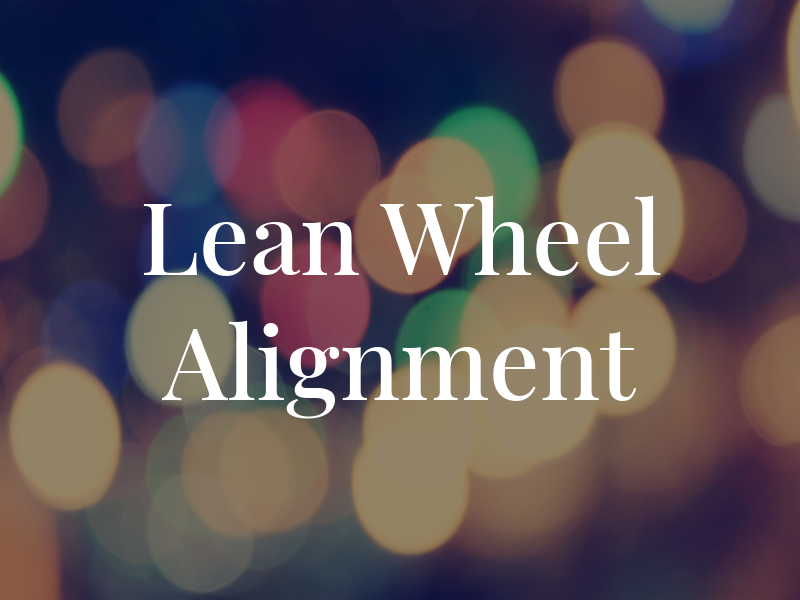 Mc Lean Wheel Alignment