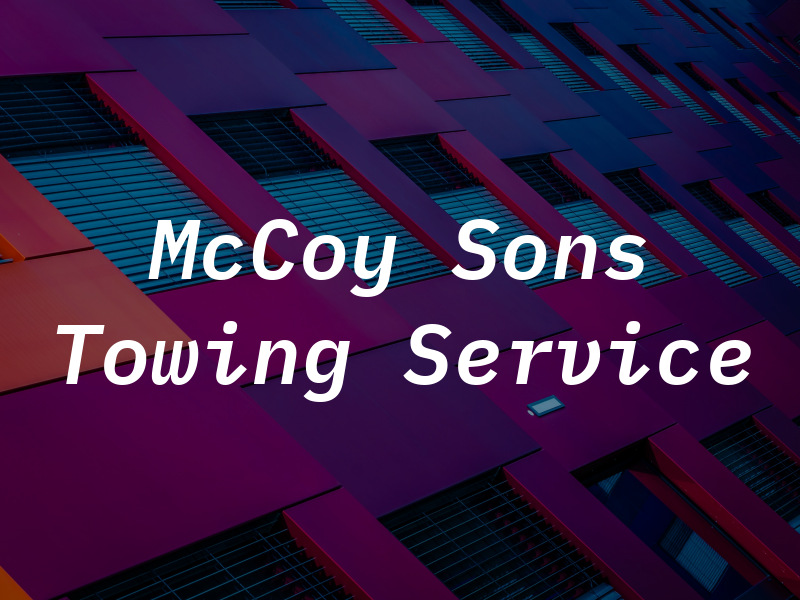 McCoy and Sons Towing Service