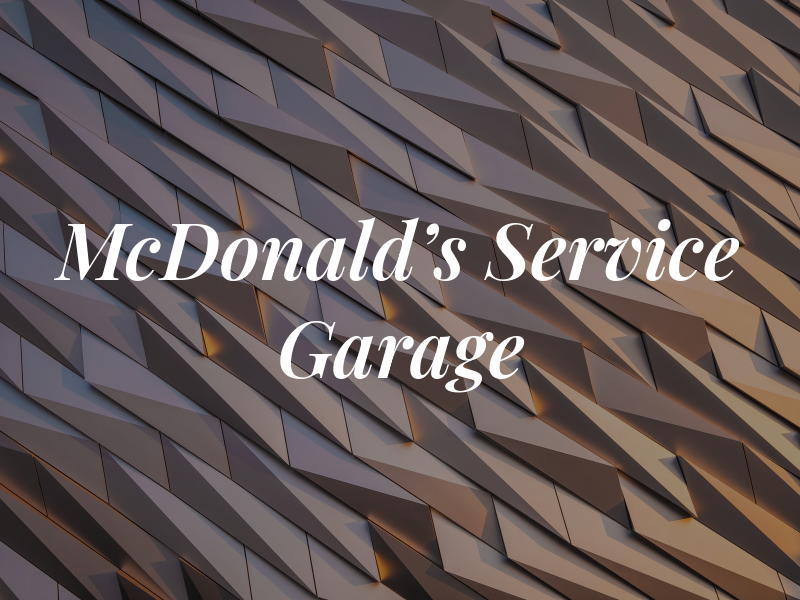 McDonald's Service Garage