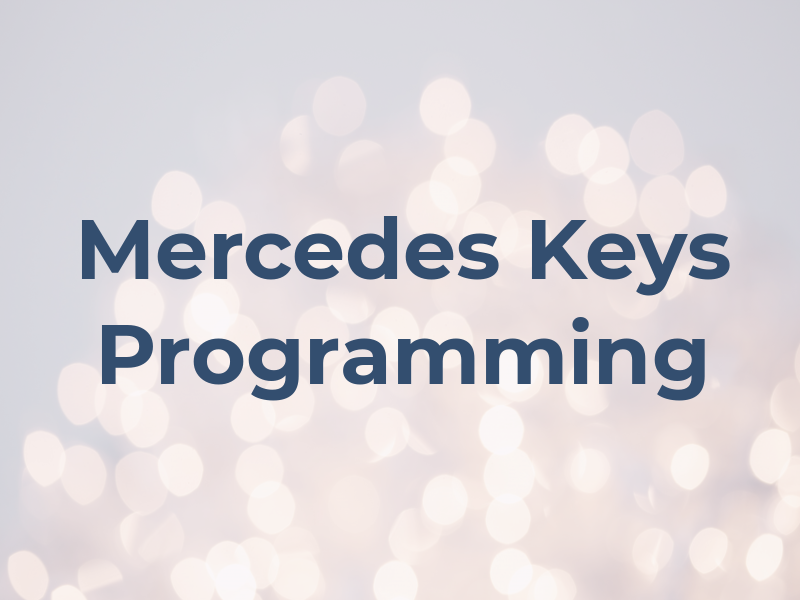 Mercedes Keys Programming