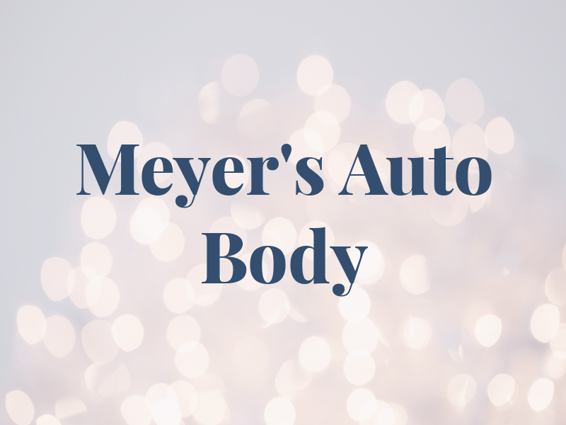 Meyer's Auto Body