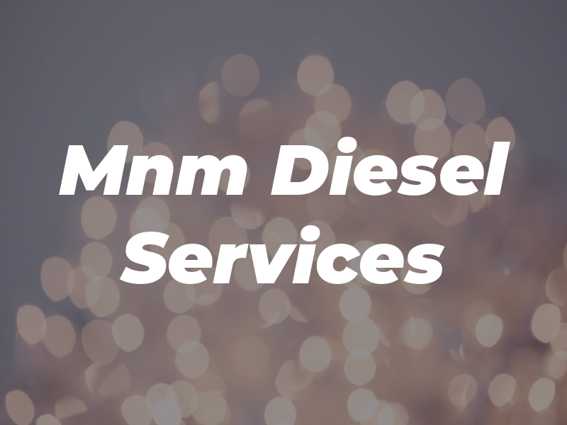 Mnm Diesel Services