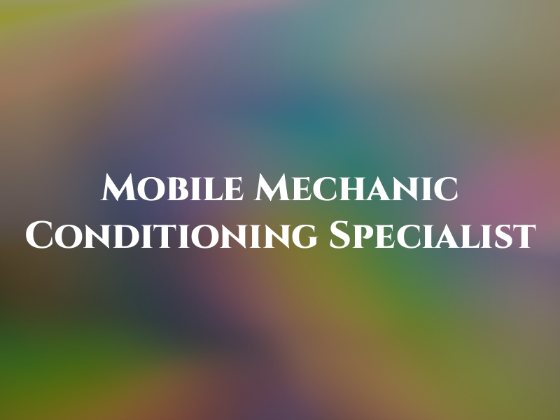 Mobile Mechanic Air Conditioning Specialist
