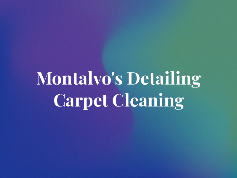 Montalvo's Car Detailing and Carpet Cleaning LLC