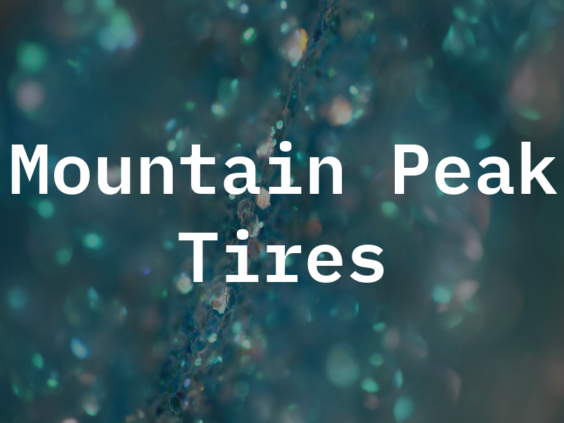 Mountain Peak Tires