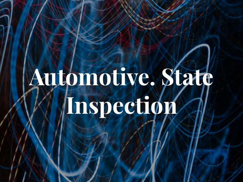 NAS Automotive. State Inspection