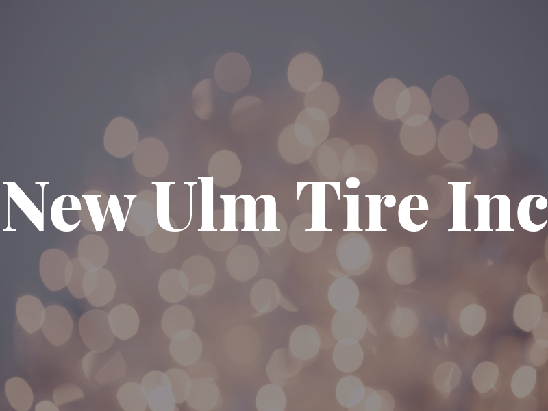 New Ulm Tire Inc