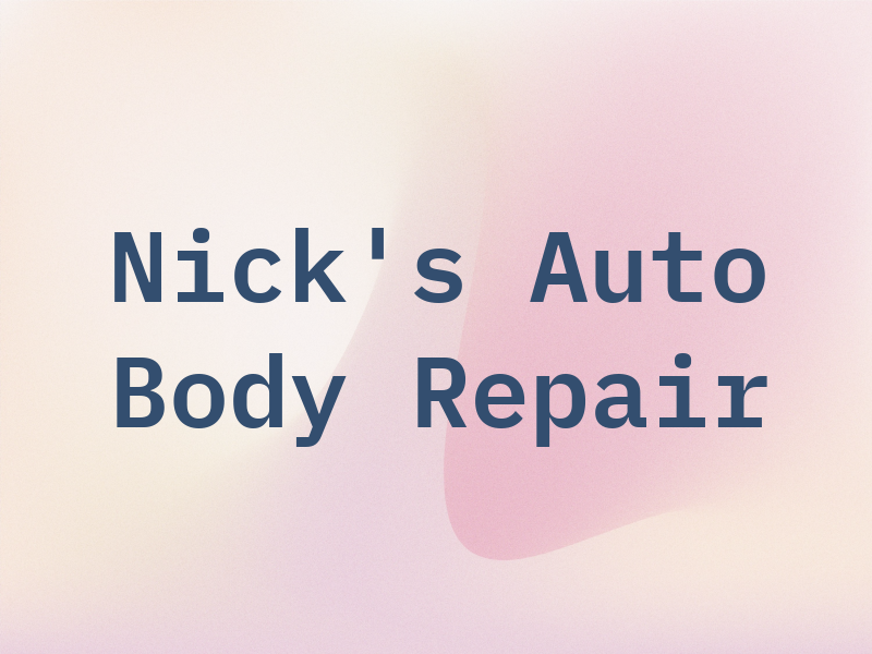 Nick's Auto Body Repair