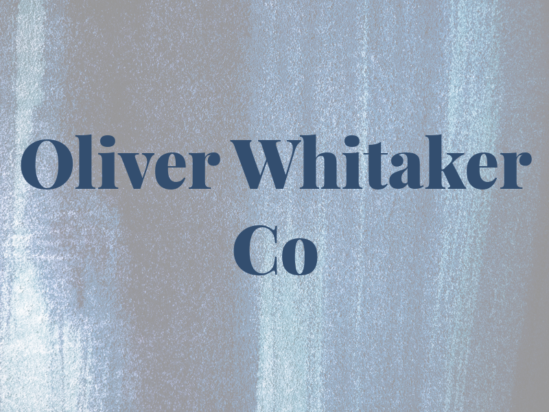 Oliver Whitaker Co