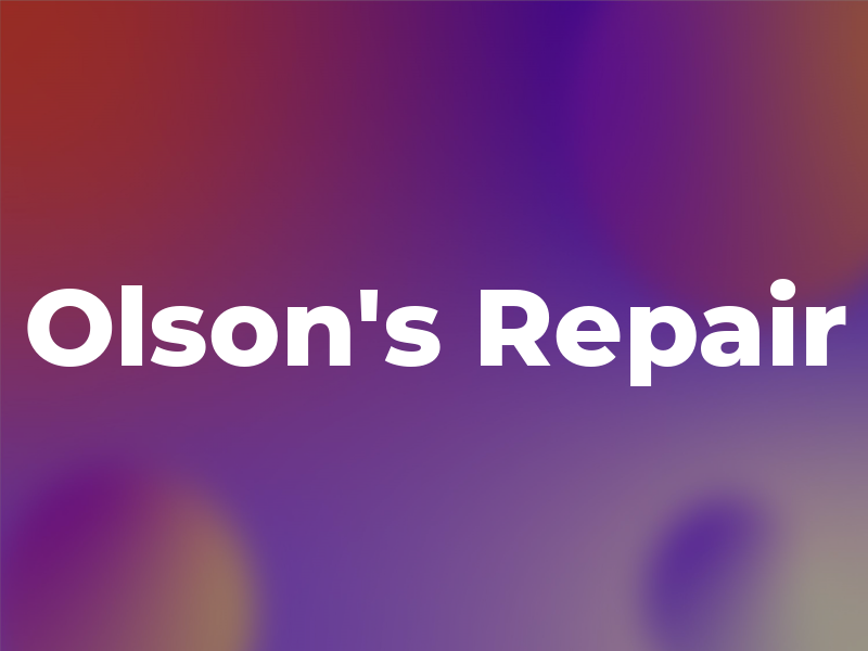 Olson's Repair