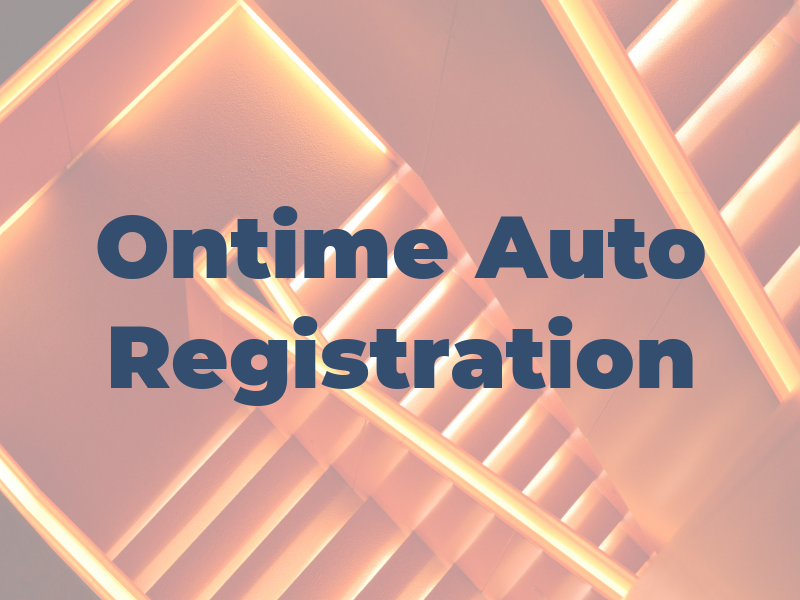 Ontime Auto Registration