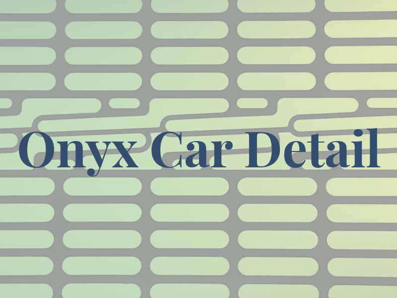 Onyx Car Detail