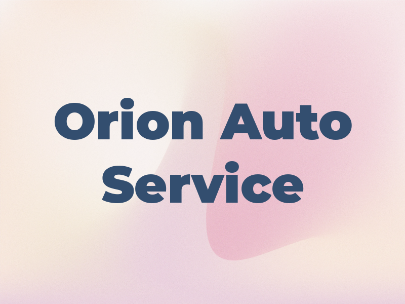 Orion Auto Service