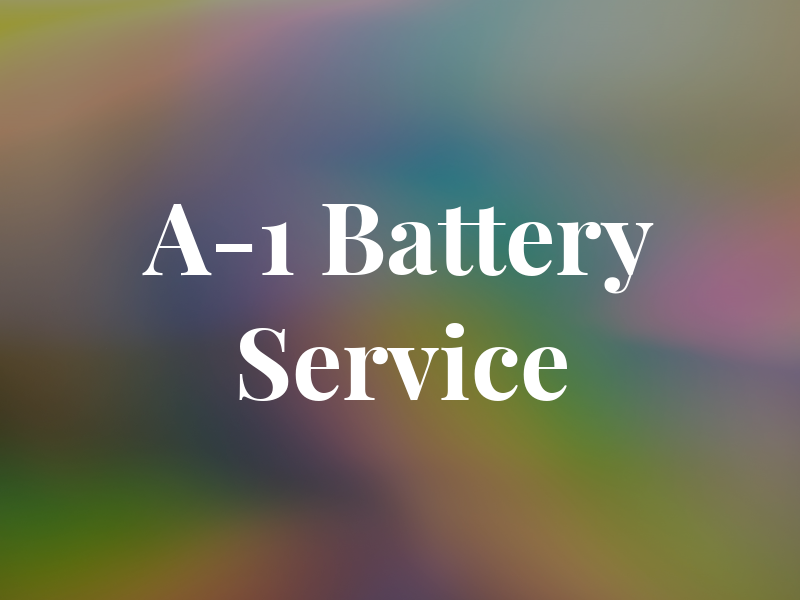 A-1 Battery Service