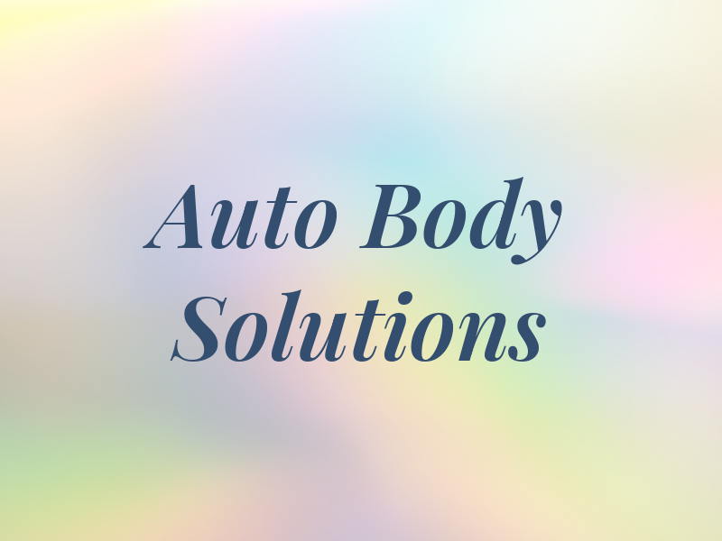 Auto Body Solutions