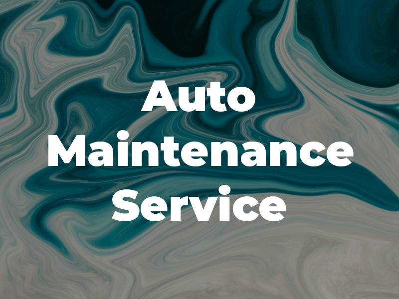 Auto Maintenance & Service