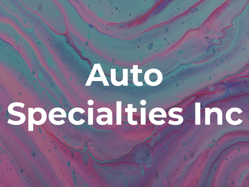Auto Specialties Inc