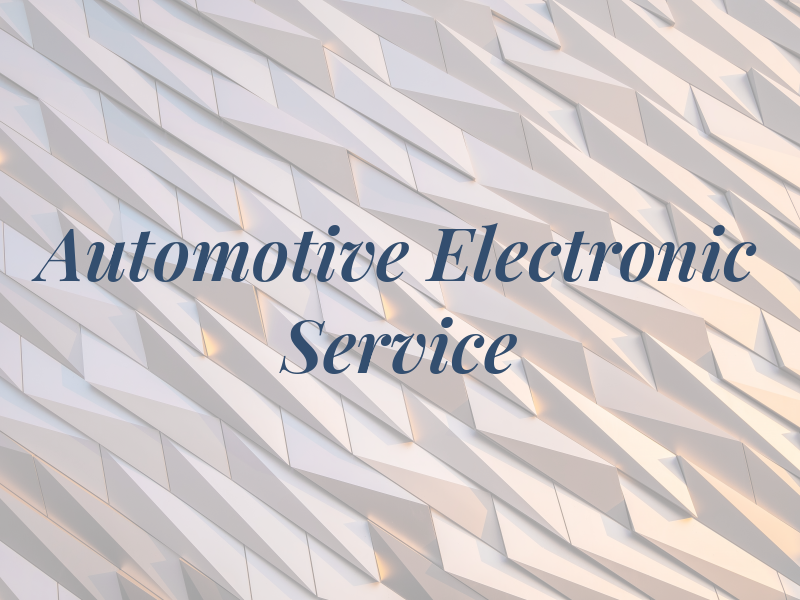 Automotive Electronic Service