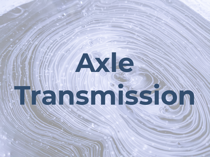 Axle Transmission