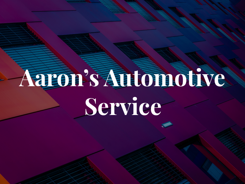 Aaron's Automotive Service Inc