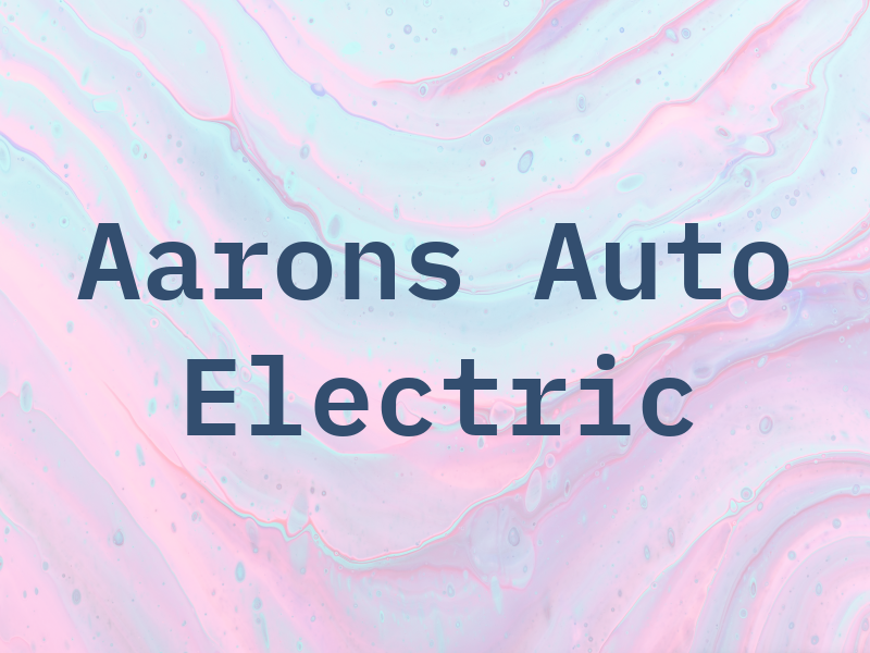 Aarons Auto Electric