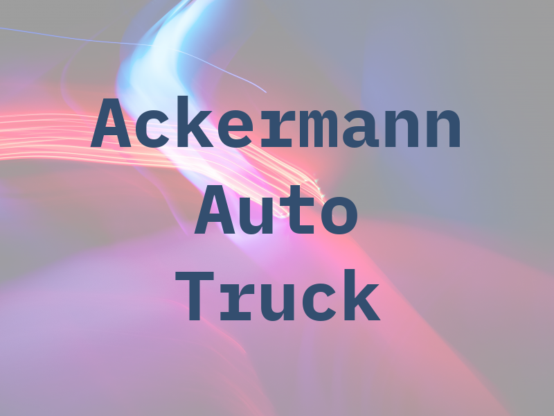 Ackermann Auto and Truck