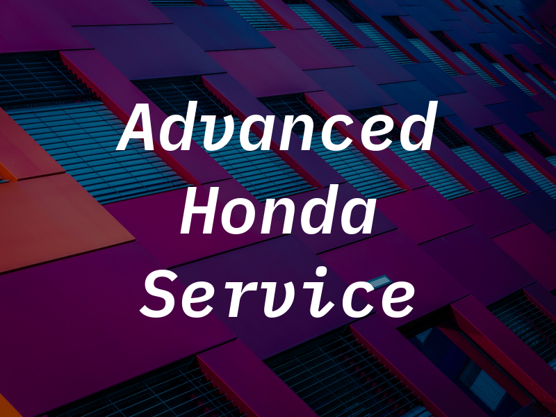 Advanced Honda Service