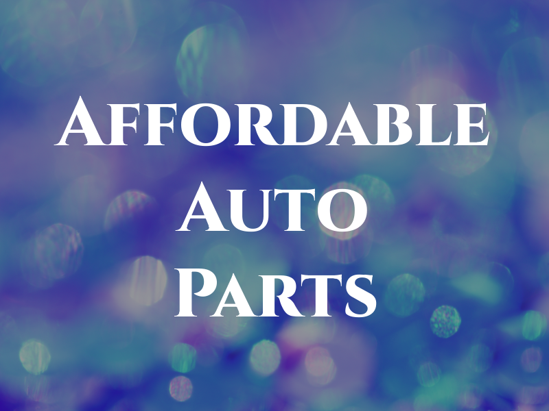 Affordable Auto Parts