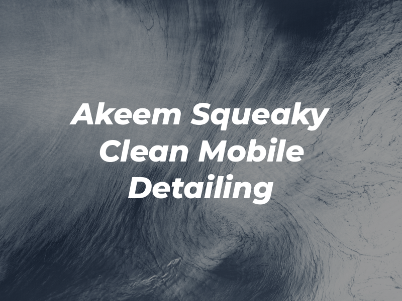 Akeem Squeaky Clean Mobile Detailing