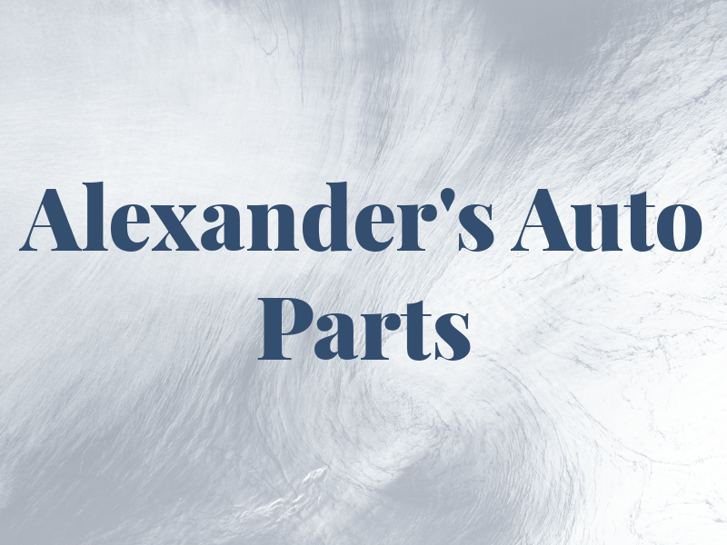 Alexander's Auto Parts