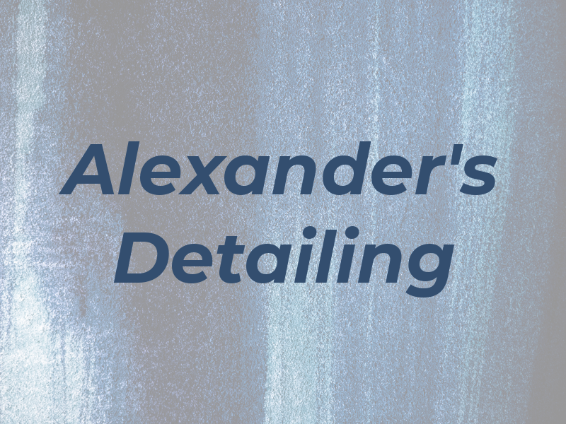 Alexander's Detailing