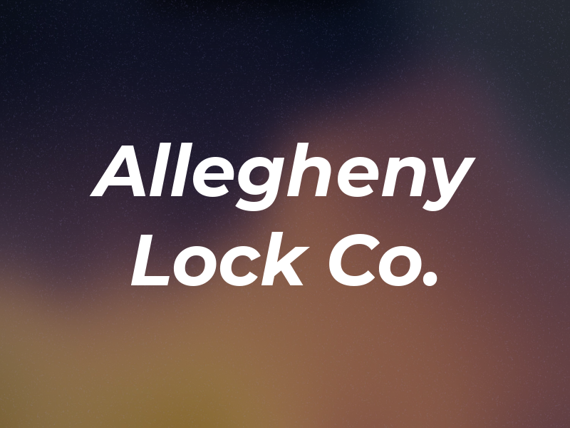 Allegheny Lock Co.