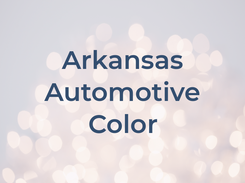 Arkansas Automotive Color