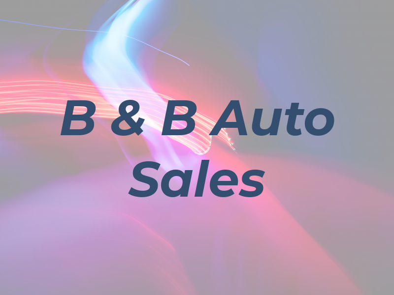 B & B Auto Sales