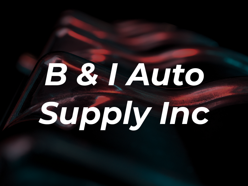 B & I Auto Supply Inc