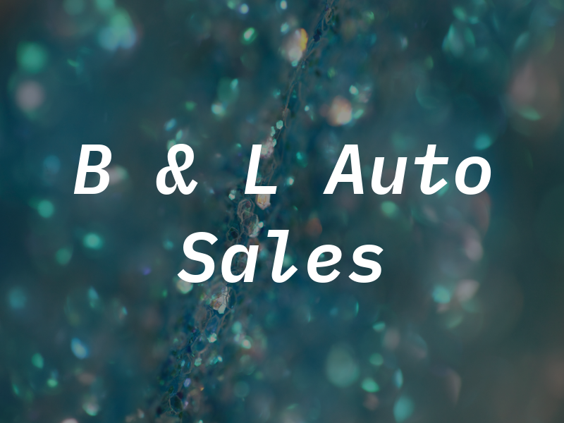 B & L Auto Sales