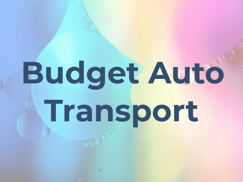 Budget Auto Transport