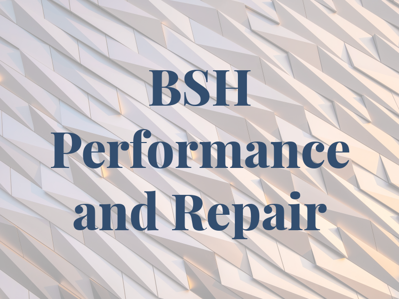 BSH Performance and Repair