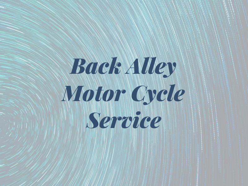 Back Alley Motor Cycle Service