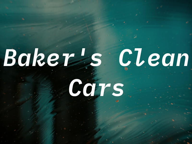 Baker's Clean Cars