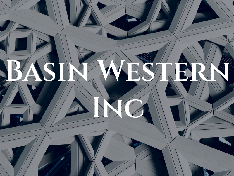 Basin Western Inc