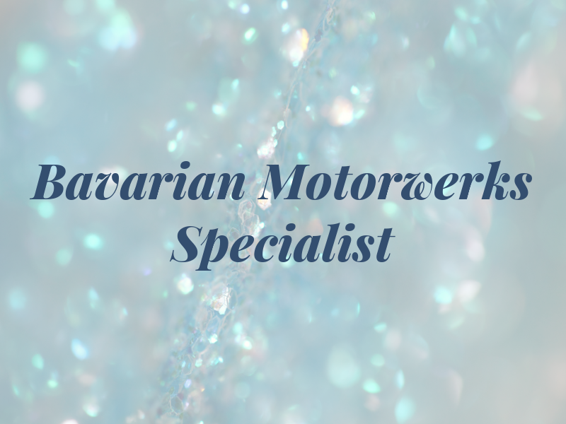 Bavarian Motorwerks BMW Specialist