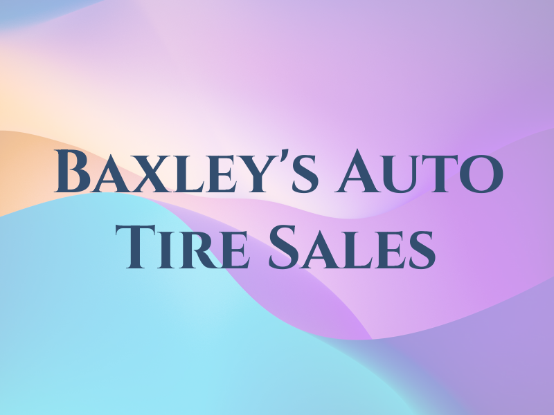 Baxley's Auto & Tire Sales