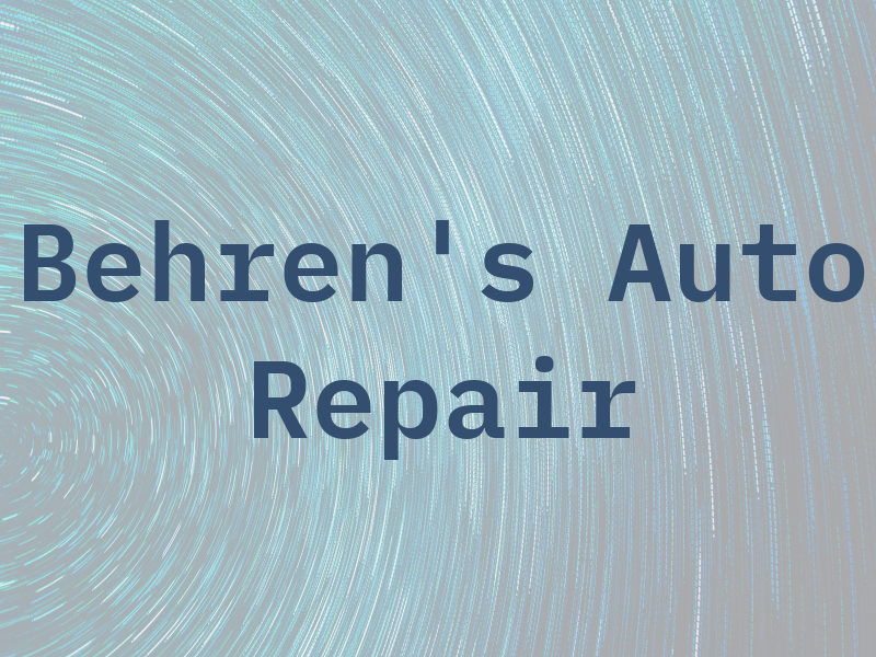 Behren's Auto Repair