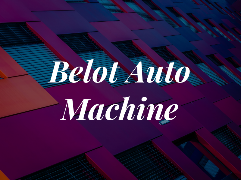 Belot Auto Machine