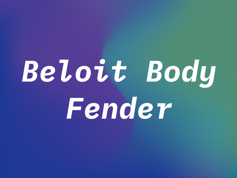 Beloit Body & Fender